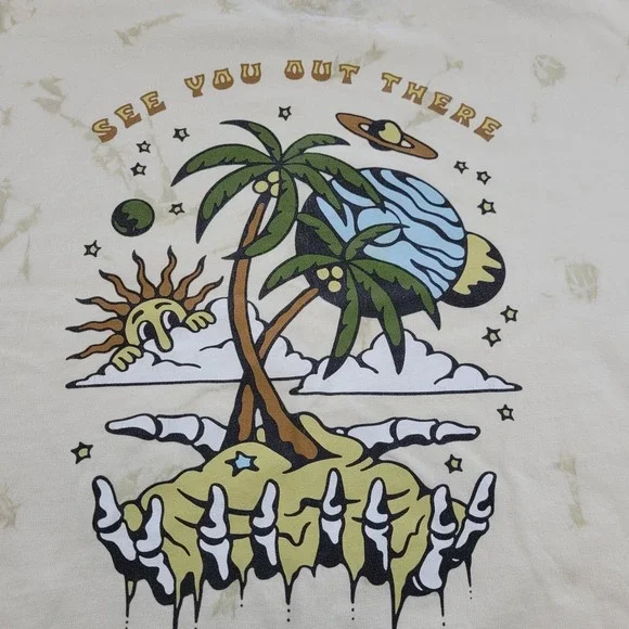 Katin See You Out There Tie Dye Short Sleeve Organic Cotton T Shirt Men's XL - Picture 3 of 8